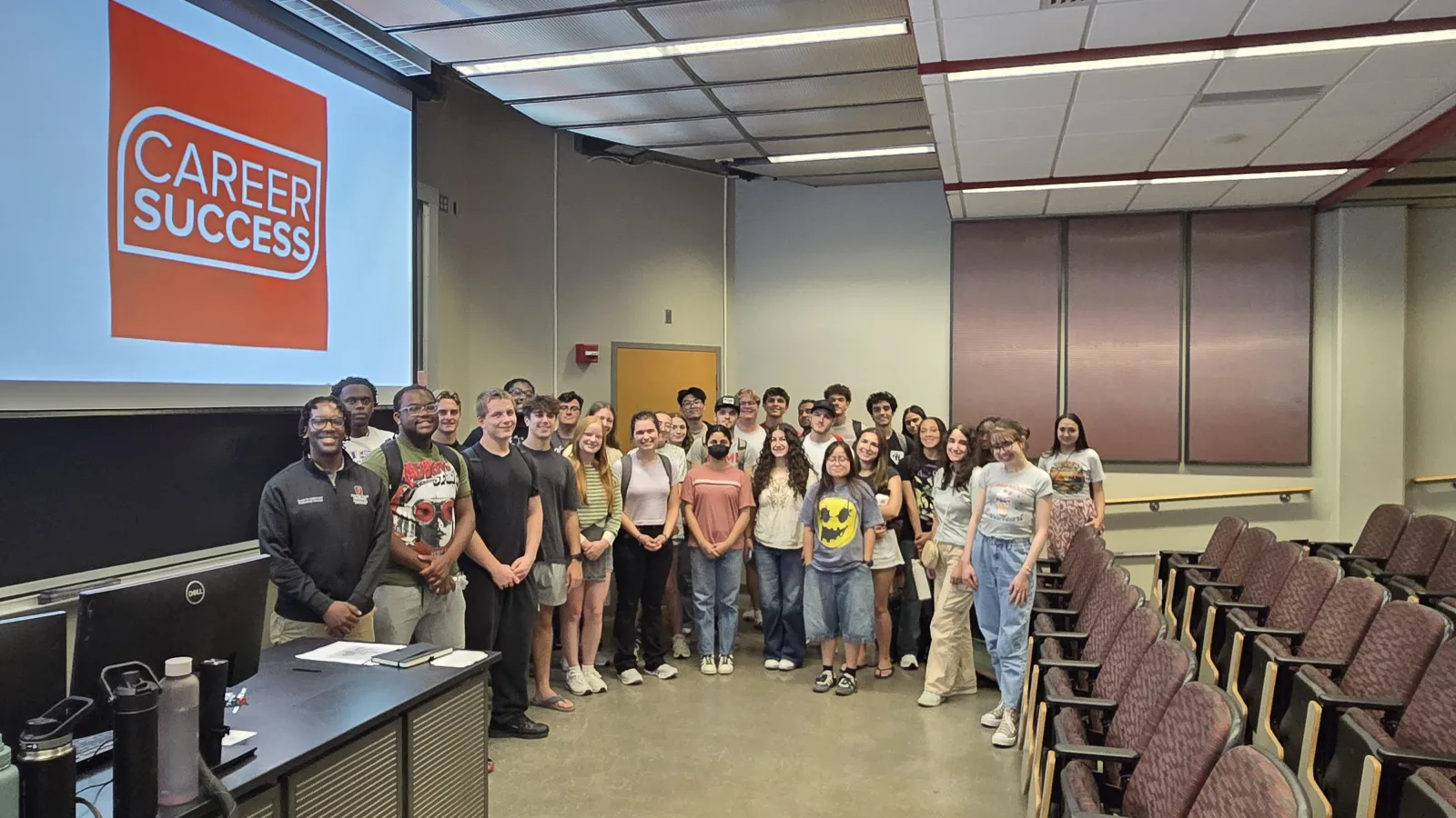 COF scholars with David Barnes after the event ended